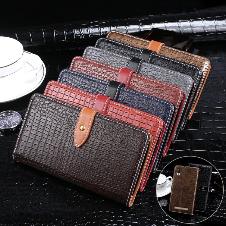For Doogee X90 idewei Crocodile Texture Horizontal Flip Leather Case with Holder & Card Slots & Wallet(Black) - free shipping - PMC TechLife - Order now!