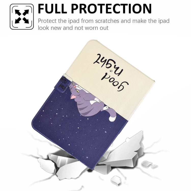 For Huawei MediaPad T5 Electric Pressed TPU Leather Tablet Case(Lazy Cat) - Huawei by PMC TechLife | Online Shopping South Africa | PMC TechLife | Buy Now Pay Later Mobicred