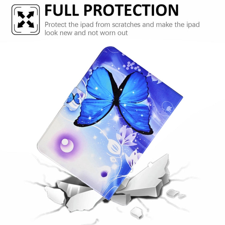 For Lenovo Tab P11 Electric Pressed TPU Smart Leather Tablet Case(Blue Butterfly) - Huawei by PMC TechLife | Online Shopping South Africa | PMC TechLife | Buy Now Pay Later Mobicred