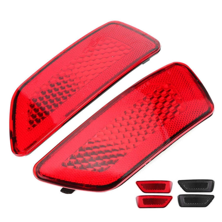 1 Pair For Jeep Grand Cherokee 2011-2018 Car Rear Bumper Lamp Reflector 57010720AC 57010721AC(Smoked Black) - Warning Lights by PMC TechLife | Online Shopping South Africa | PMC TechLife | Buy Now Pay Later Mobicred