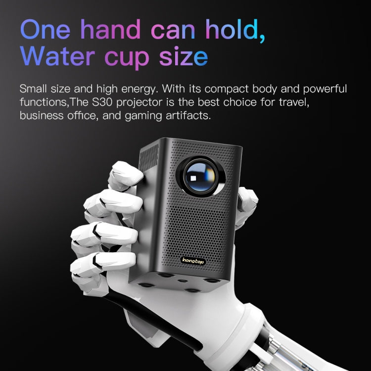 S30 Android System HD Portable WiFi Mobile Projector, Plug Type:UK Plug(White) - Mini Projector by PMC TechLife | Online Shopping South Africa | PMC TechLife | Buy Now Pay Later Mobicred