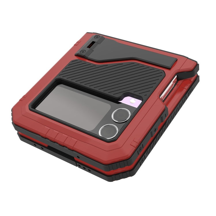 For Samsung Galaxy Z Flip4 RedPepper 360 Full Body Rugged Metal Life Waterproof Phone Case (Red) - free shipping - PMc TechLife - Order now!