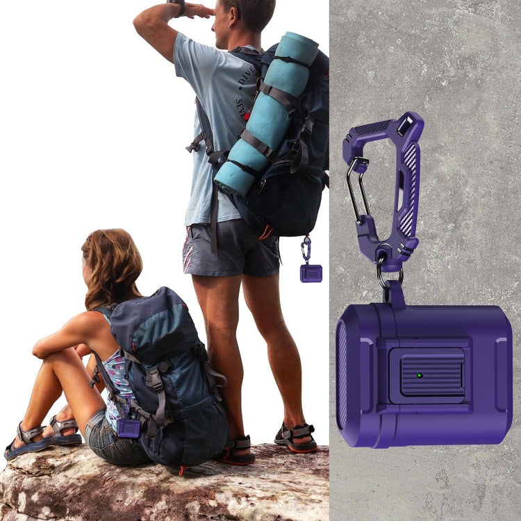 For AirPods 1 / 2 Earphone TPU + PC Protective Case(Blue) - For AirPods 1/2 by PMC Jewellery | Online Shopping South Africa | PMC Jewellery | Buy Now Pay Later Mobicred