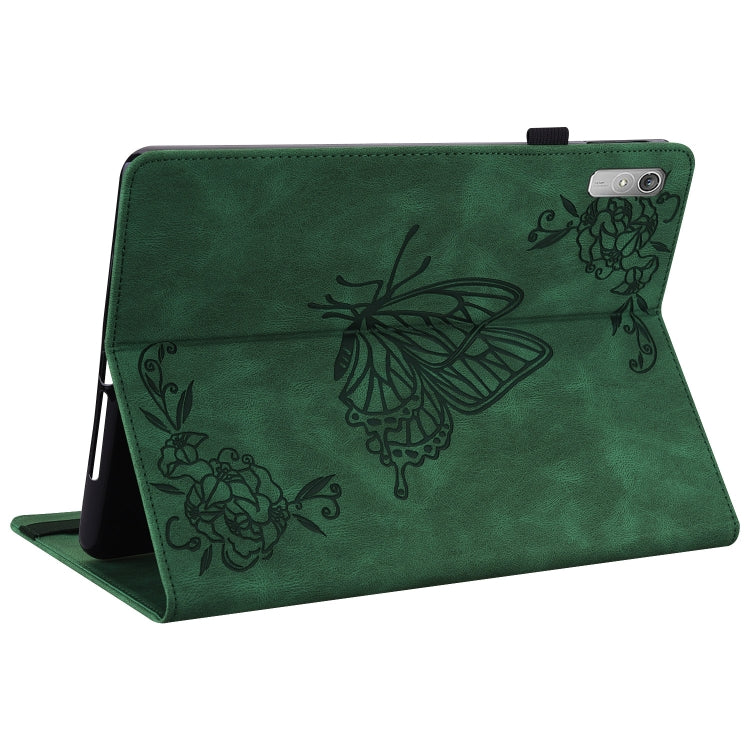 For Lenovo Tab P11 Gen 2 11.5 Butterfly Flower Embossed Leather Tablet Case(Green) - free shipping - PMC TechLife - Order now!