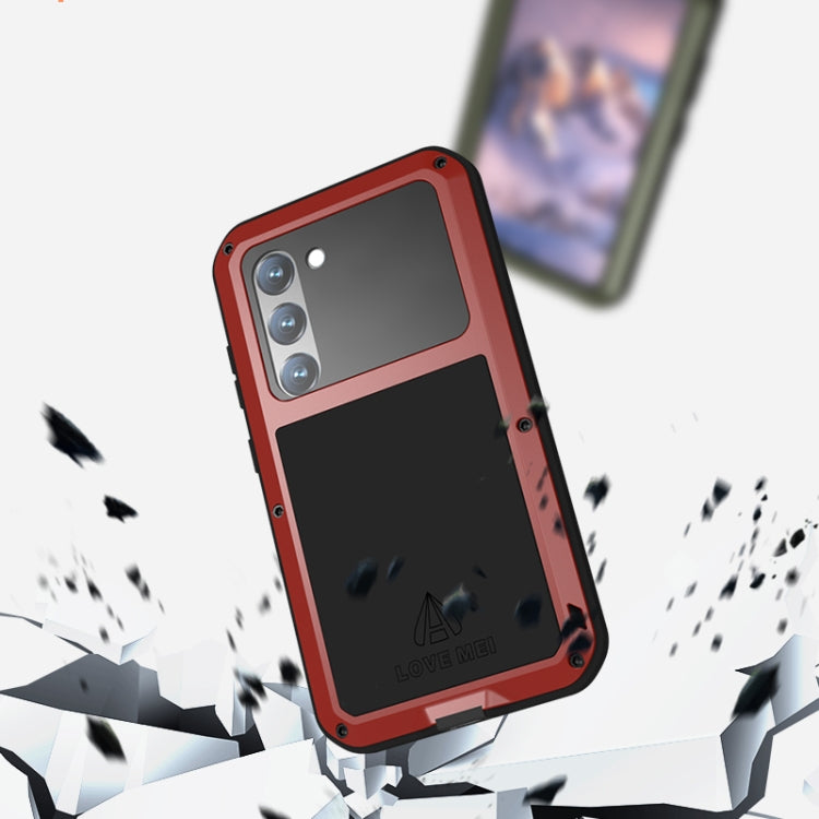 For Samsung Galaxy S23 5G LOVE MEI Metal Shockproof Life Waterproof Dustproof Phone Case(Silver) - Galaxy S23 5G Cases by LOVE MEI | Online Shopping South Africa | PMC TechLife | Buy Now Pay Later Mobicred