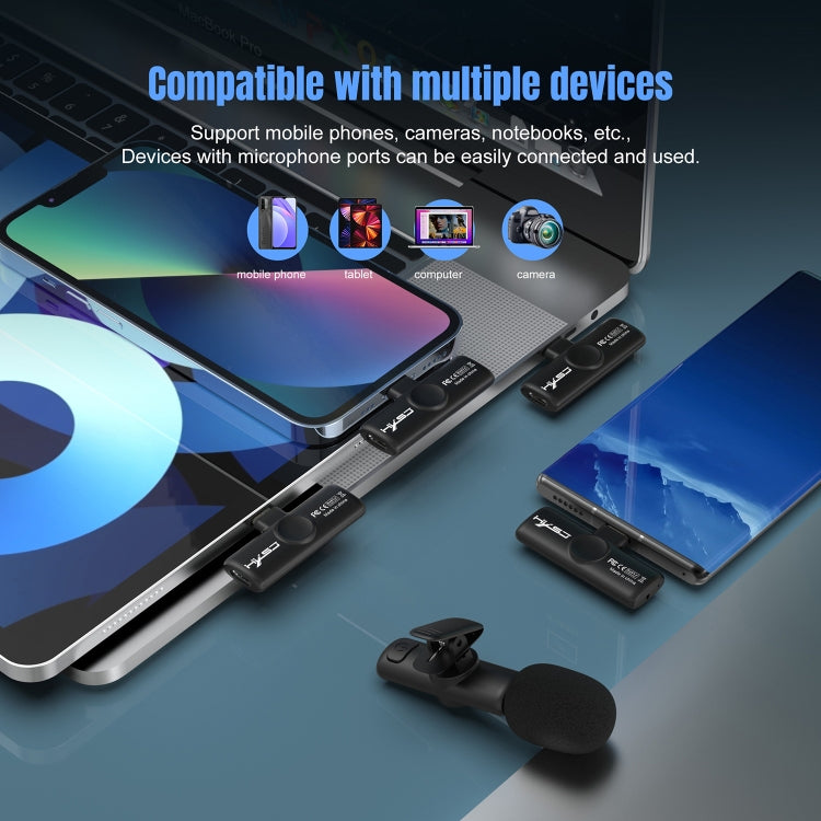 HXSJ F18 2.4G 8 Pin Noise Reduction Lavalier Wireless Microphone(Black) - free shipping - PMC TechLife - Order now!