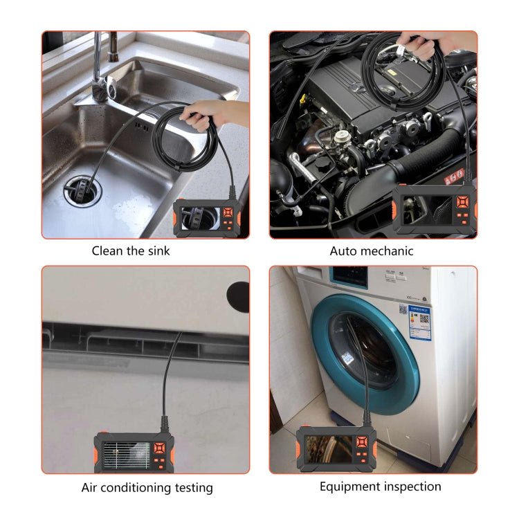 P130 8mm 4.3 inch Triple Camera with Screen Endoscope, Length:10m - by PMC TechLife | Online Shopping South Africa | PMC TechLife | Buy Now Pay Later Mobicred