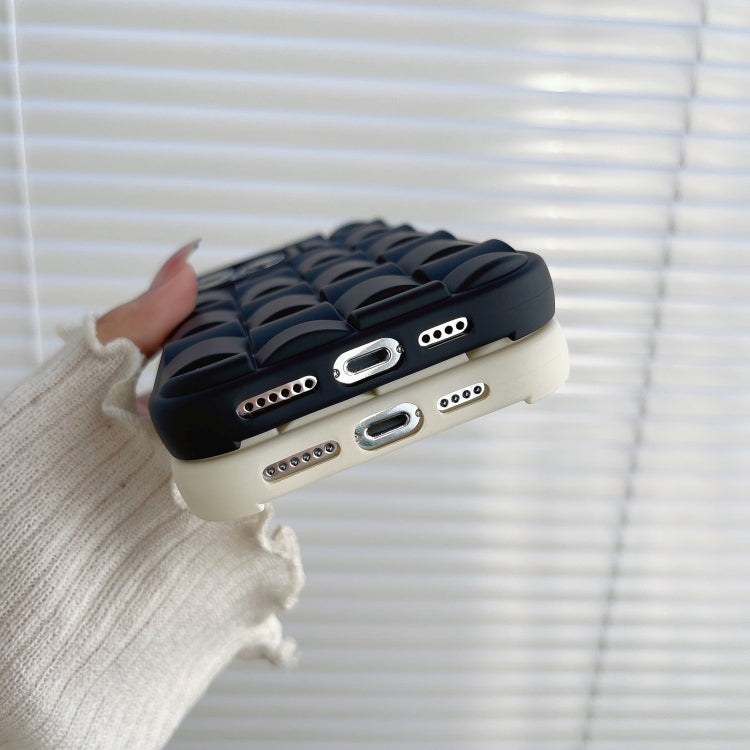 For iPhone 13 Pro Max 3D Cube Weave Texture Skin Feel Phone Case(Green) - iPhone 13 Pro Max Cases by PMC TechLife | Online Shopping South Africa | PMC TechLife | Buy Now Pay Later Mobicred