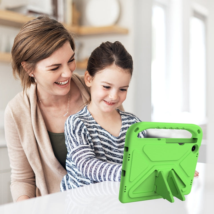 For Lenovo Tab M10 Plus 10.6 3rd Gen 2022 Handle EVA Shockproof Tablet Case with Holder(Green) - Lenovo by PMC TechLife | Online Shopping South Africa | PMC TechLife | Buy Now Pay Later Mobicred