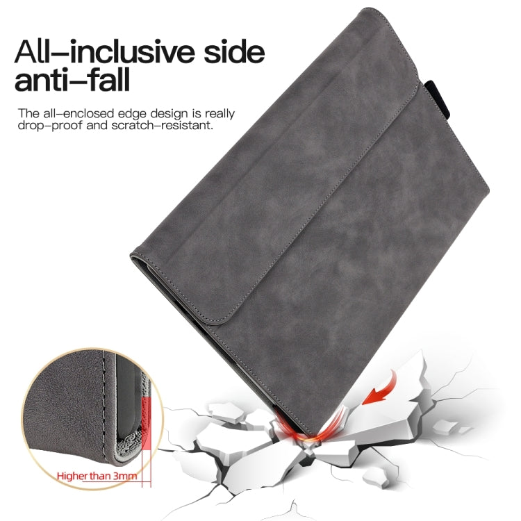 For Microsoft Surface Pro 8 Sheepskin All-Inclusive Shockproof Protective Case with Power Bag(Blue) - Others by PMC TechLife | Online Shopping South Africa | PMC TechLife | Buy Now Pay Later Mobicred