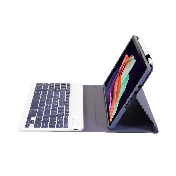 For Huawei MatePad 11 2023 AHW13 Lambskin Texture Ultra-thin Detachable Bluetooth Keyboard Leather Case(Purple) - Huawei Keyboard by PMC TechLife | Online Shopping South Africa | PMC TechLife