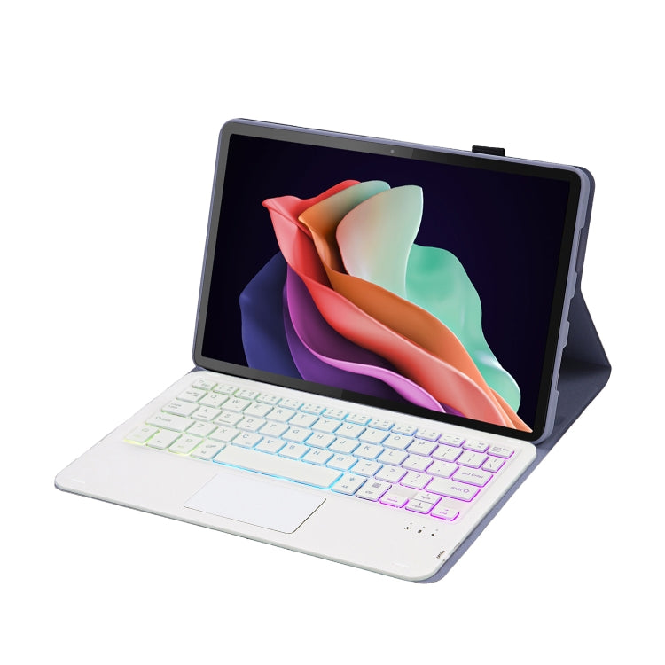 For Huawei MatePad 11 2023 AHW13-AS Lambskin Texture Ultra-thin Detachable Backlight Bluetooth Keyboard Leather Case with Touchpad(Purple) - Huawei Keyboard by PMC TechLife | Online Shopping South Africa | PMC TechLife