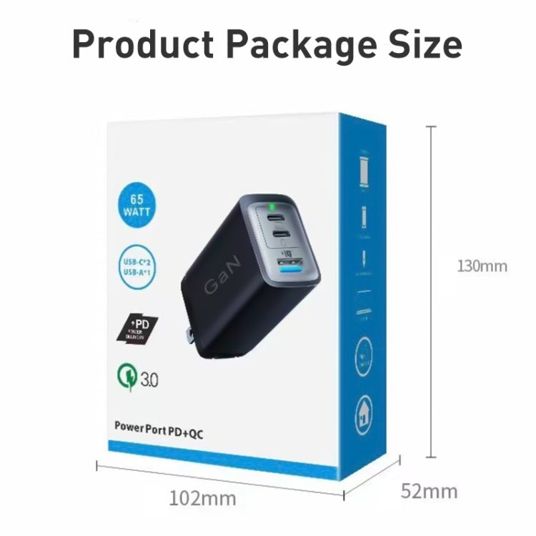 65W Dual PD USB-C / Type-C + USB 3-Port Gan Fast Charging Charger, Plug:UK Plug(White) - free shipping - PMC Jewellery - Order now!