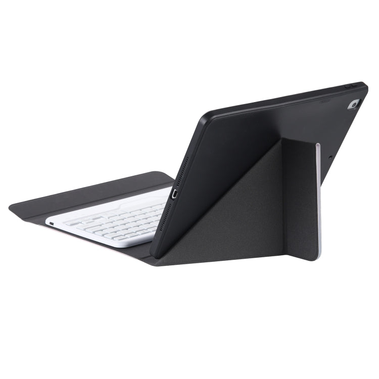 For iPad 10th Gen 10.9 2022 B10S Triangle Holder Three-color Backlight Bluetooth Keyboard Leather Case(Purple) - Universal by PMC TechLife | Online Shopping South Africa | PMC TechLife