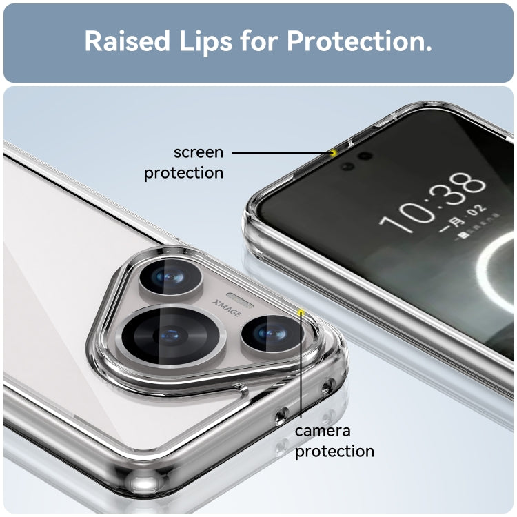 For Huawei Pura 70 Pro+ Colorful Series Acrylic + TPU Phone Case(Transparent) - Huawei Cases by PMC Jewellery | Online Shopping South Africa | PMC Jewellery | Buy Now Pay Later Mobicred