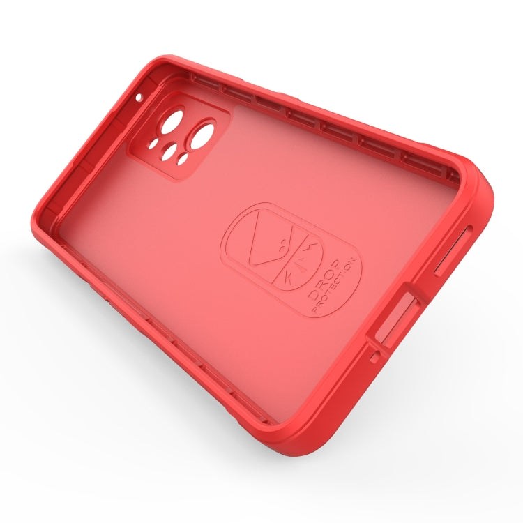 For Realme GT2 Magic Shield TPU + Flannel Phone Case(Wine Red) - Realme Cases by PMC TechLife | Online Shopping South Africa | PMC TechLife | Buy Now Pay Later Mobicred