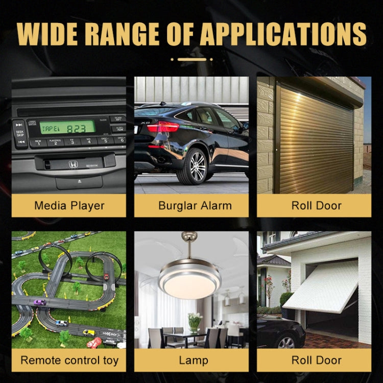 315MHz Copy Code 2pcs For Maserati Four-button Anti-theft Alarm Wireless Key Remote Control - Remote Control by PMC TechLife | Online Shopping South Africa | PMC TechLife | Buy Now Pay Later Mobicred