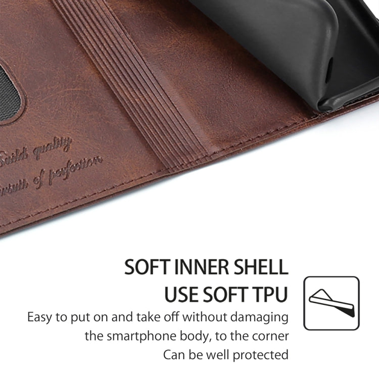 For Huawei Pura 70 Ultra 5G Cow Texture Magnetic Leather Phone Case(Dark Brown) - Huawei Cases by PMC Jewellery | Online Shopping South Africa | PMC Jewellery | Buy Now Pay Later Mobicred