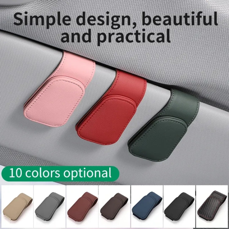 Car Sun Visor Glasses Holder Multifunctional Card Clip Storage Rack(Red) - free shipping - PMC TechLife - Order now!