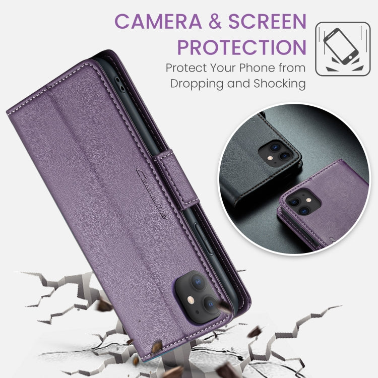 For iPhone 11 CaseMe 023 Butterfly Buckle Litchi Texture RFID Anti-theft Leather Phone Case(Pearly Purple) - iPhone 11 Cases by CaseMe | Online Shopping South Africa | PMC TechLife | Buy Now Pay Later Mobicred