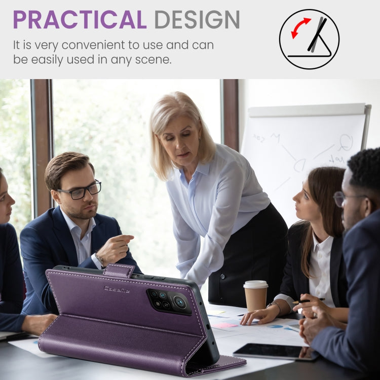 For Xiaomi Mi 10T 5G/10T Pro 5G CaseMe 023 Butterfly Buckle Litchi Texture RFID Anti-theft Leather Phone Case(Pearly Purple) - Xiaomi Cases by CaseMe | Online Shopping South Africa | PMC Jewellery | Buy Now Pay Later Mobicred