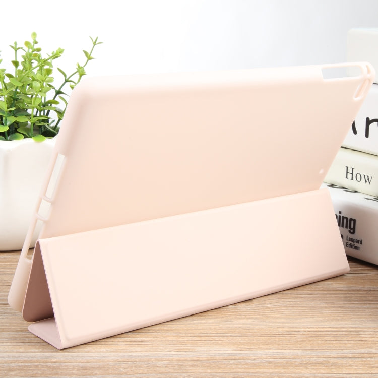 For iPad 9.7 2018 & 2017 / Air / Air2 GEBEI 3-folding Holder Shockproof Flip Leather Tablet Case(Pink) - free shipping - PMc TechLife - Order now!