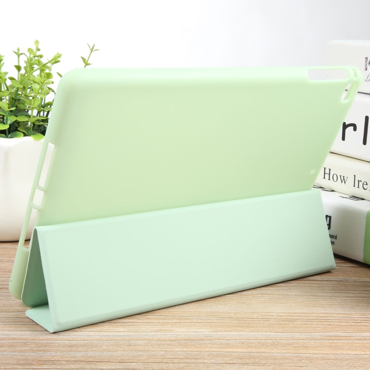 For iPad 9.7 2018 & 2017 / Air / Air2 GEBEI 3-folding Holder Shockproof Flip Leather Tablet Case(Green) - free shipping - PMc TechLife - Order now!