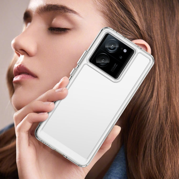 For Xiaomi 13T Colorful Series Acrylic Hybrid TPU Phone Case(Transparent) - Xiaomi Cases by PMC TechLife | Online Shopping South Africa | PMC TechLife | Buy Now Pay Later Mobicred