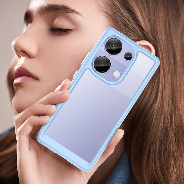 For Redmi Note 13 Pro 4G Global Colorful Series Acrylic Hybrid TPU Phone Case(Blue) - Note 13 Pro Cases by PMC TechLife | Online Shopping South Africa | PMC TechLife | Buy Now Pay Later Mobicred