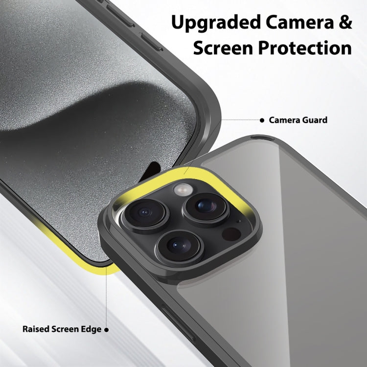 For iPhone 16 Pro Max Scratchproof Acrylic TPU Phone Case(Black) - iPhone 16 Pro Max Cases by PMC TechLife | Online Shopping South Africa | PMC TechLife | Buy Now Pay Later Mobicred