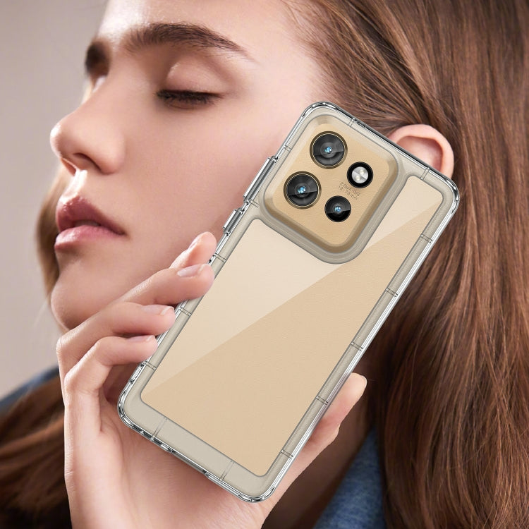 For Motorola Edge 50 Neo Colorful Series Acrylic Hybrid TPU Phone Case(Transparent) - free shipping - PMC TechLife - Order now!