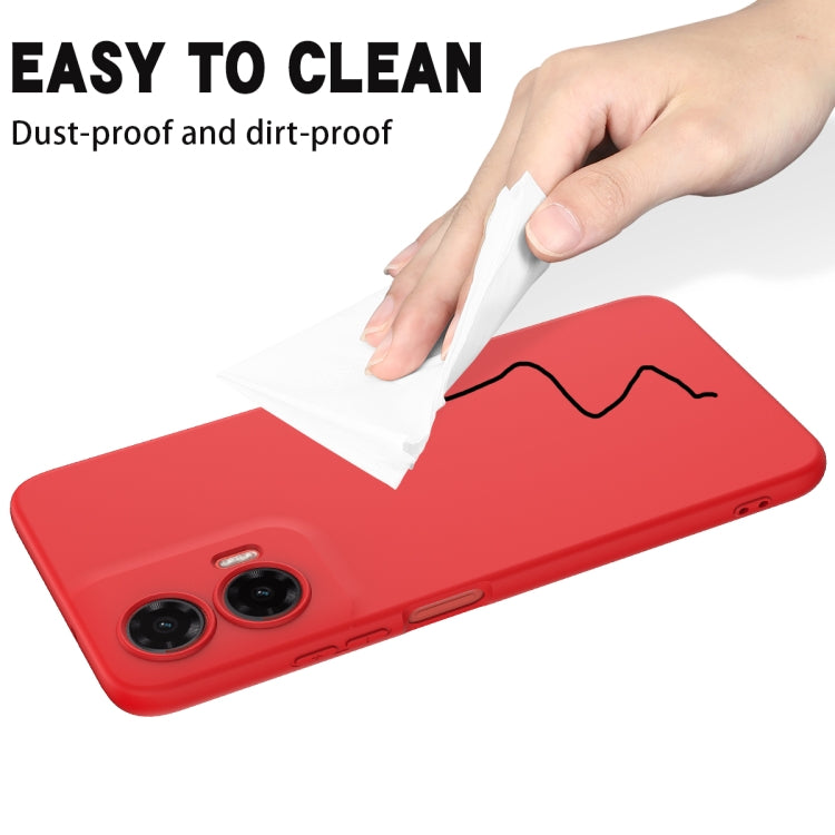 For Motorola Moto G35 Solid Color Liquid Silicone Dropproof Full Coverage Phone Case(Red) - free shipping - PMC TechLife - Order now!