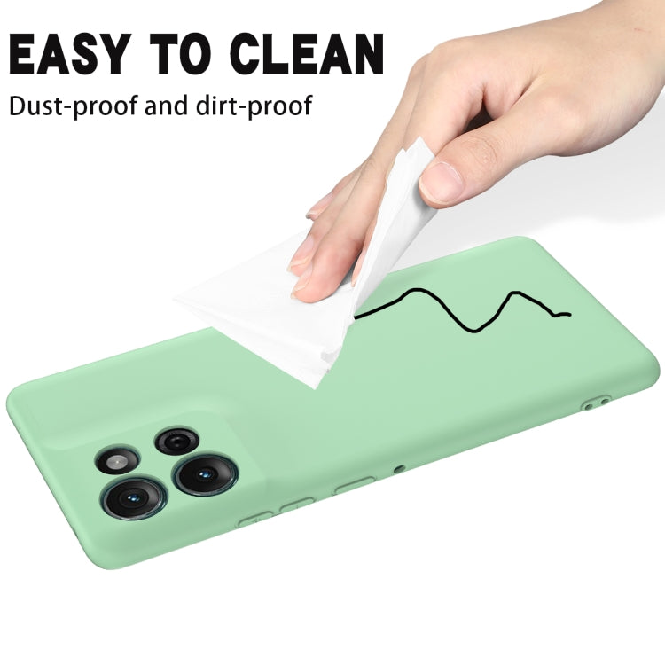 For Motorola Moto G75 Solid Color Liquid Silicone Dropproof Full Coverage Phone Case(Green) - free shipping - PMC TechLife - Order now!