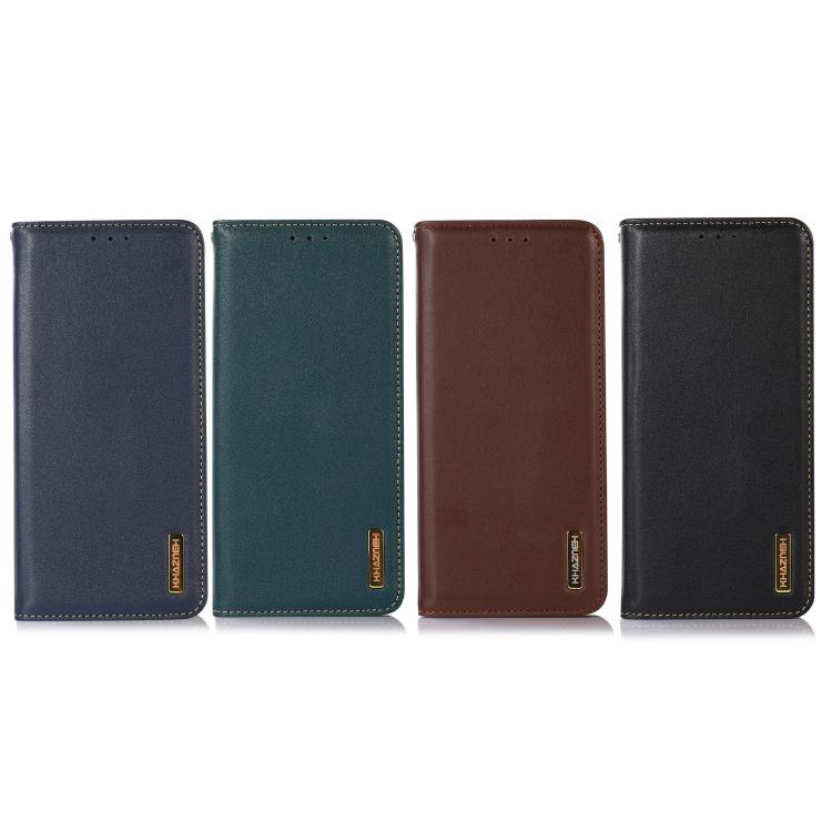 For iPhone 17 Pro KHAZNEH Nappa Top Layer Cowhide Leather Phone Case(Green) - free shipping - PMc TechLife - Order now!