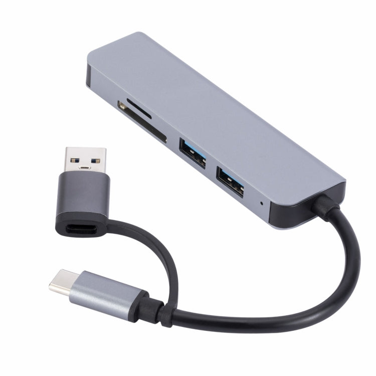 2302 5 in 1 USB+USB-C/Type-C to USB Multi-function Docking Station HUB Adapter - USB HUB by PMC TechLife | Online Shopping South Africa | PMC TechLife | Buy Now Pay Later Mobicred