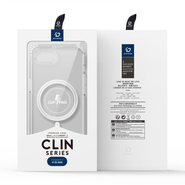For iPhone 16e DUX DUCIS Clin Mag Series Magsafe TPU Phone Case(Transparent) - free shipping - PMC TechLife - Order now!