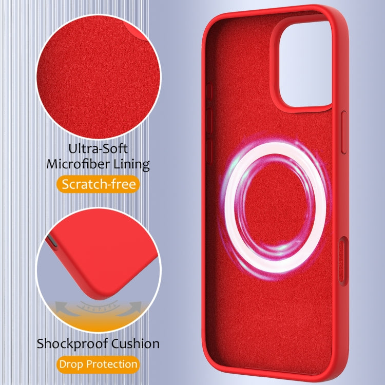 For iPhone 16 Pro Max Shockproof Silicone Magsafe Phone Case(Red) - iPhone 16 Pro Max Cases by PMC TechLife | Online Shopping South Africa | PMC TechLife | Buy Now Pay Later Mobicred