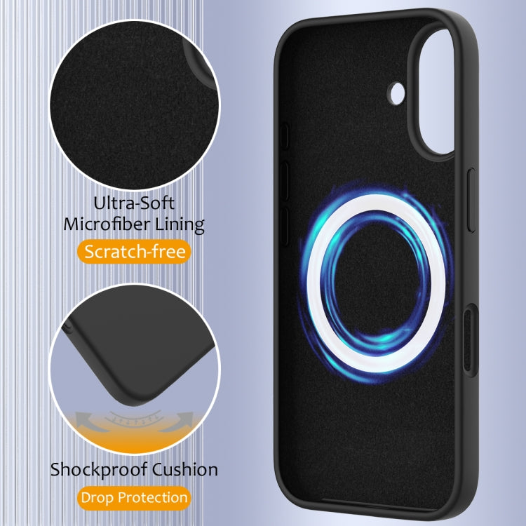 For iPhone 16 Plus Shockproof Silicone Magsafe Phone Case(Black) - iPhone 16 Plus Cases by PMC TechLife | Online Shopping South Africa | PMC TechLife | Buy Now Pay Later Mobicred
