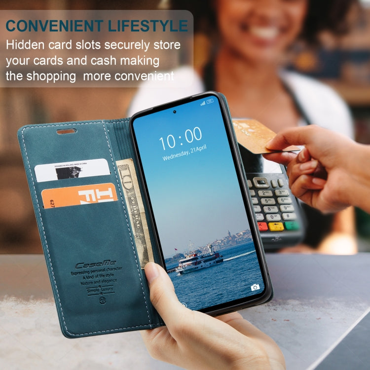 For Xiaomi Redmi 12 4G / 12 5G/Note 12R CaseMe 013 Multifunctional Horizontal Flip Leather Phone Case(Blue) - free shipping - PMC Jewellery - Order now!