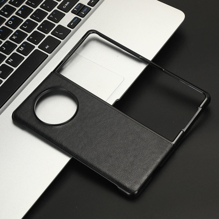 For Tecno Phantom V Fold Litchi Texture Back Cover Phone Case(Black) - free shipping - PMC TechLife - Order now!