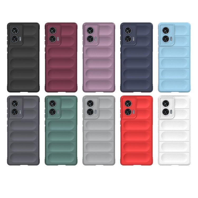 For Motorola Edge 50 Fusion 5G Global Magic Shield TPU + Flannel Phone Case(Dark Grey) - free shipping - PMC TechLife - Order now!