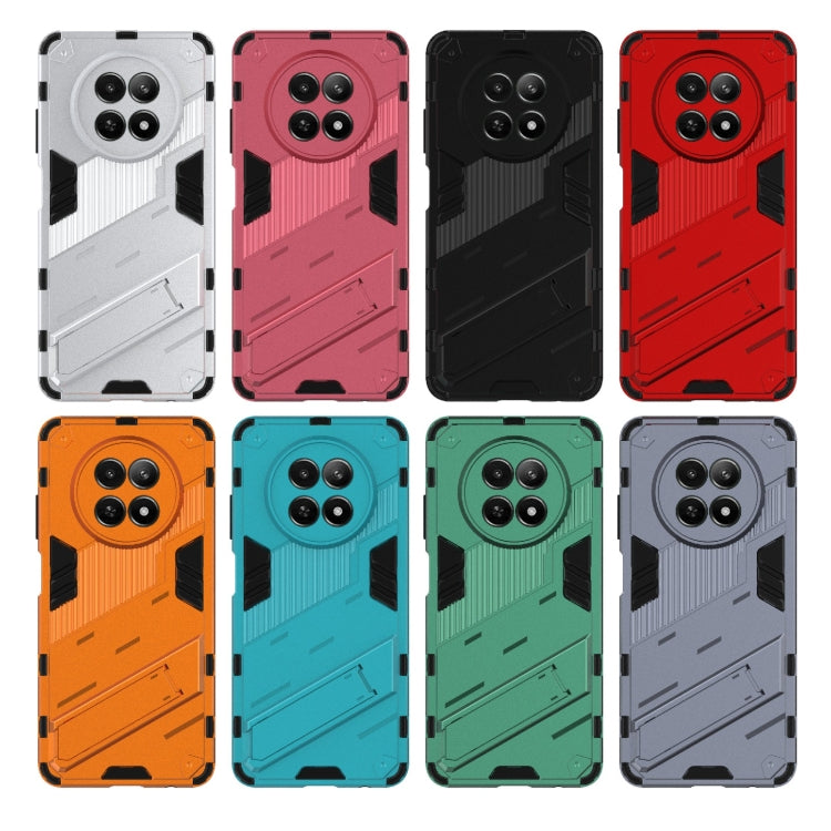 For Realme 12 5G Global Punk Armor 2 in 1 PC + TPU Phone Case with Holder(Green) - Realme Cases by PMC TechLife | Online Shopping South Africa | PMC TechLife | Buy Now Pay Later Mobicred