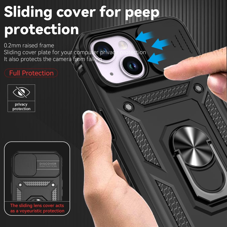 For iPhone 15 Sliding Camshield Holder Phone Case(Black) - free shipping - PMC TechLife - Order now!
