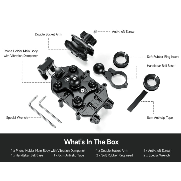 Ulefone Armor Mount Pro AM01 Universal Bicycle Handle Phone Holder(Black) - free shipping - PMC Jewellery - Order now!