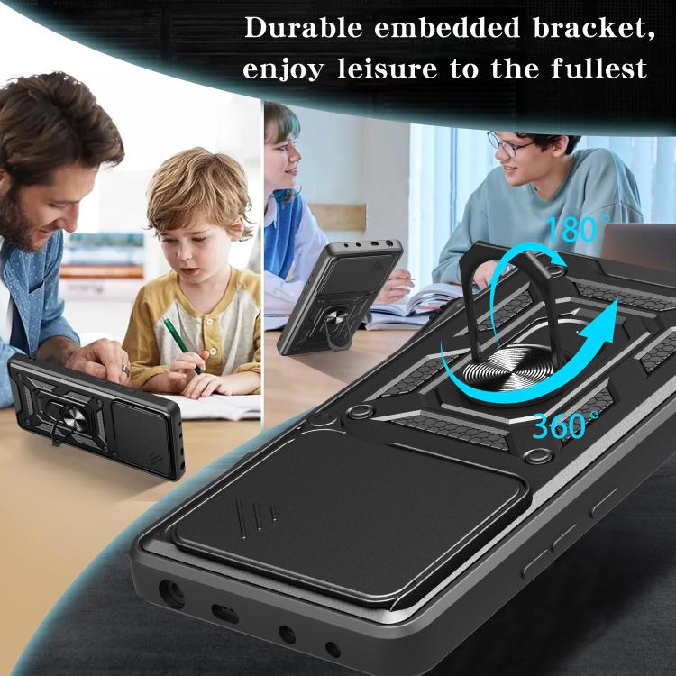 For Motorola Edge 60 Fusion Sliding Camera Cover Design TPU+PC Phone Case(Red) - free shipping - PMC TechLife - Order now!