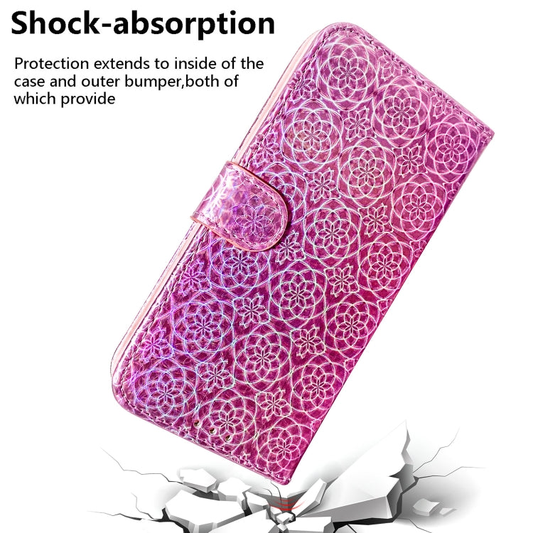 For iPhone 16 Plus Colorful Magnetic Buckle Leather Phone Case(Pink) - iPhone 16 Plus Cases by PMC TechLife | Online Shopping South Africa | PMC TechLife | Buy Now Pay Later Mobicred