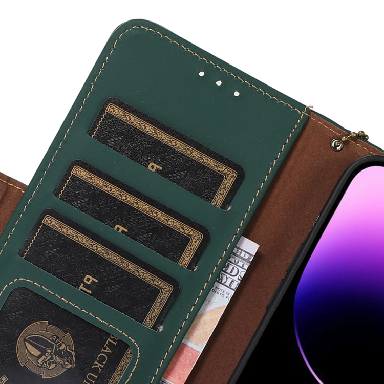For Asus Zenfone 10 / Zenfone 9 Genuine Leather Magnetic RFID Leather Phone Case(Green) - free shipping - PMC TechLife - Order now!