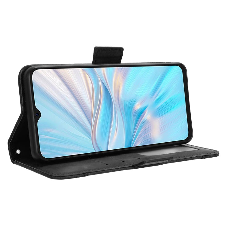 For Blackview Oscal C70 Skin Feel Calf Texture Card Slots Leather Phone Case(Black) - More Brand by PMC TechLife | Online Shopping South Africa | PMC TechLife