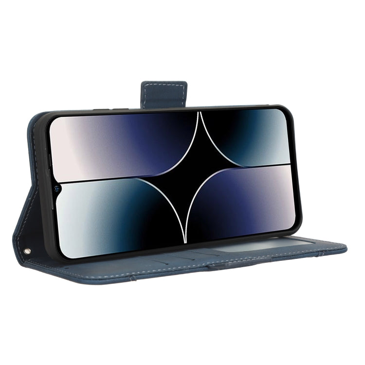 For Ulefone Note 16 Pro Skin Feel Calf Texture Card Slots Leather Phone Case(Blue) - Ulefone Cases by PMC Jewellery | Online Shopping South Africa | PMC Jewellery | Buy Now Pay Later Mobicred