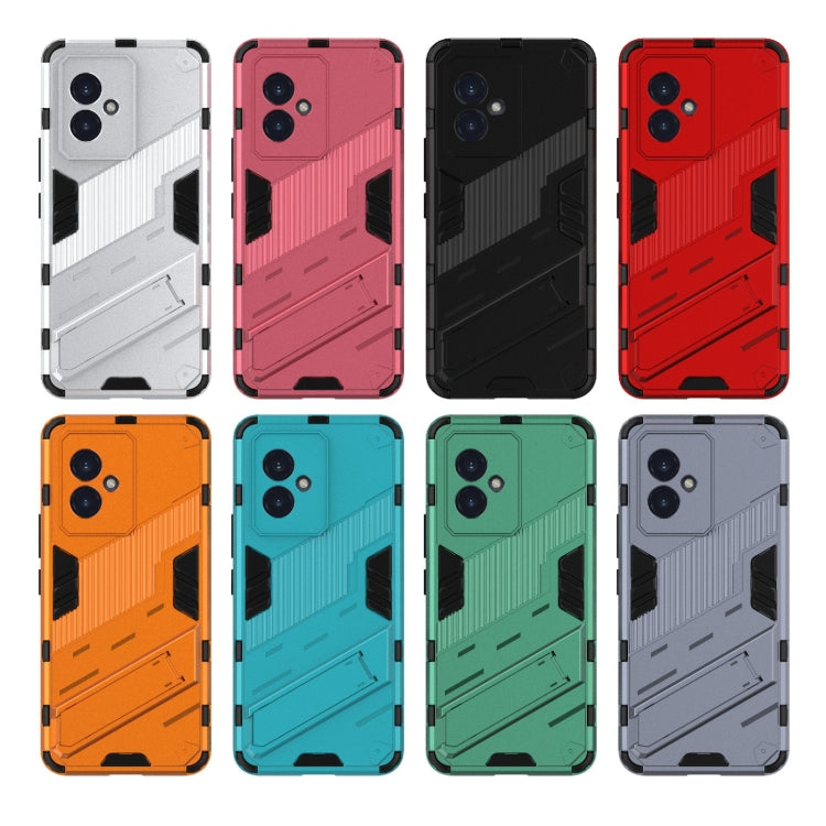 For Honor 100 5G Punk Armor 2 in 1 PC + TPU Phone Case with Holder(Blue) - Honor Cases by PMC TechLife | Online Shopping South Africa | PMC TechLife | Buy Now Pay Later Mobicred